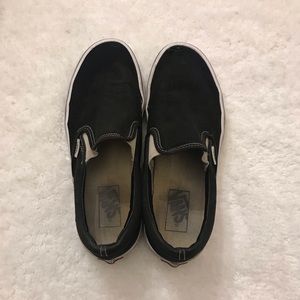 Black Vans Slip Ons